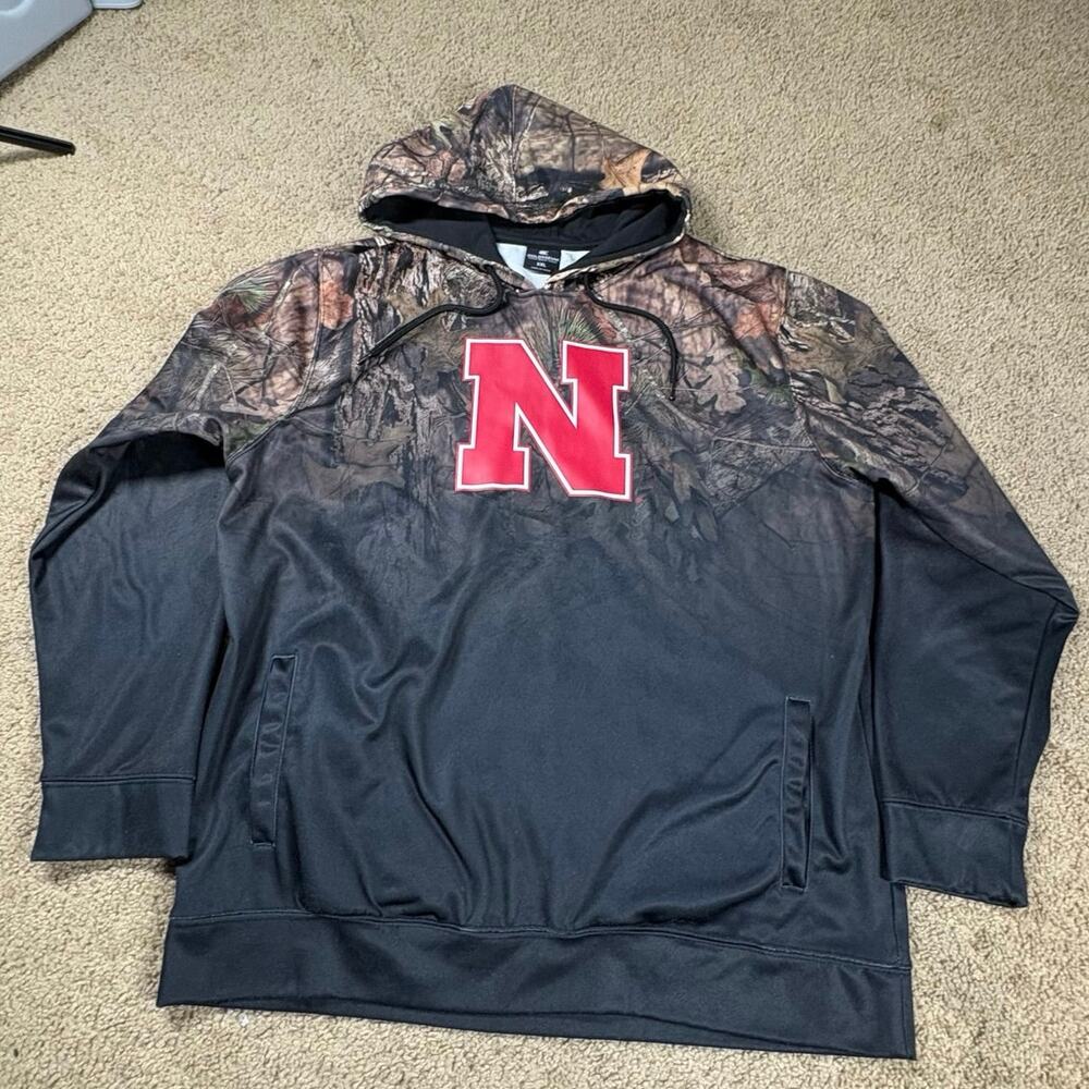 Nebraska Cornhuskers‎ Hoodie Size XXL Colosseum Camo RealTree Pullover Hoodie